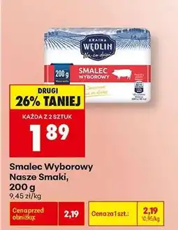 Biedronka Smalec Wyborowy Nasze Smaki 200 g oferta