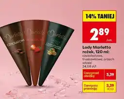 Biedronka Lody Marletto rożek 120 ml oferta