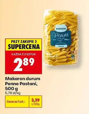 Biedronka Makaron durum Penne Pastani, 500 g oferta