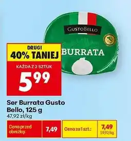 Biedronka Ser Burrata Gusto Bello , 125 g oferta