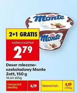 Biedronka Deser mleczno czekoladowy Monte Zott 150 g oferta