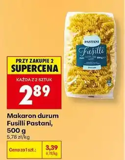 Biedronka Makaron durum Fusilli Pastani, 500 g oferta