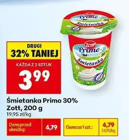 Biedronka Śmietanka Primo 30% oferta