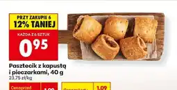 Biedronka Pasztecik z kapustą i pieczarkami , 40 g oferta