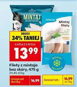Biedronka Filety z mintaja bez skóry 475 g oferta