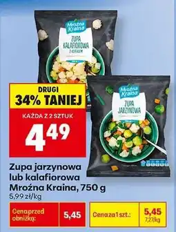 Biedronka Zupa jarzynowa lub kalafiorowa Mroźna Kraina , 750 g oferta