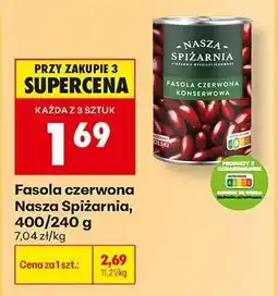 Biedronka Fasola czerwona Nasza Spiżarnia 400/240 g oferta