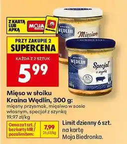 Biedronka Mięso w słoiku Kraina Wędlin, 300 g oferta