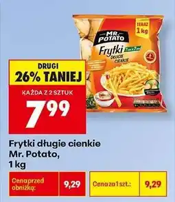 Biedronka Frytki długie cienkie Mr. Potato 1 kg oferta