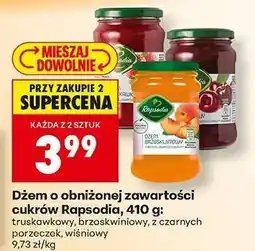 Biedronka Dżem o obniżonej zawartości cukrów Rapsodia 410 g oferta