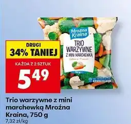 Biedronka Trio warzywne z mini marchewką Mroźna Kraina 750 g oferta
