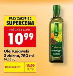 Biedronka Olej Kujawski 3 ziarna, 750 ml oferta