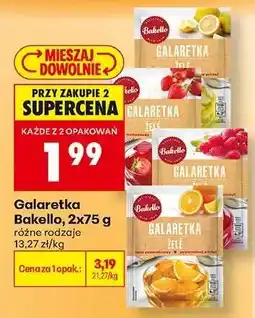Biedronka Galaretka Bakello, 2x75 g oferta