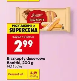 Biedronka Biszkopty deserowe Bonitki, 200 g oferta