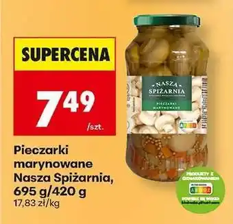 Biedronka Pieczarki marynowane Nasza Spiżarnia, 695 g/420 g oferta
