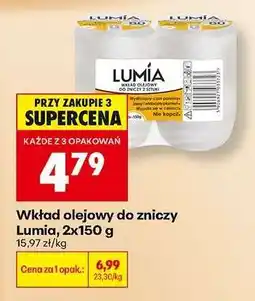 Biedronka Wkład olejowy do zniczy Lumia, 2x150 g oferta