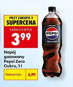 Biedronka Napój gazowany Pepsi Zero Cukru, 1 l oferta