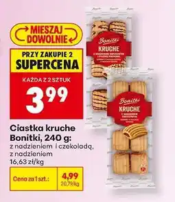 Biedronka Ciastka kruche Bonitki, 240 g oferta