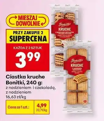 Biedronka Ciastka kruche Bonitki, 240 g oferta