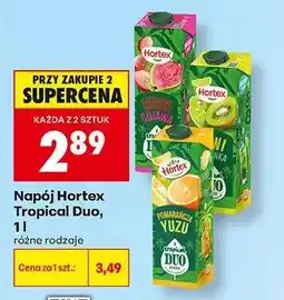 Biedronka Napój Hortex Tropical Duo, 1l oferta