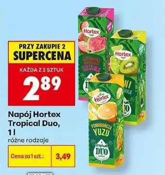 Biedronka Napój Hortex Tropical Duo, 1l oferta