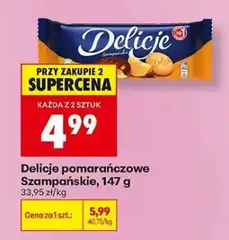 Biedronka Delicje pomarańczowe Szampańskie, 147 g oferta