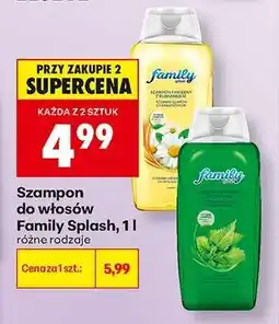 Biedronka Szampon do włosów Family Splash, 1 l oferta