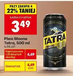 Biedronka Piwo Mocne Tatra, 500 ml oferta