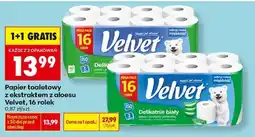 Biedronka Papier toaletowy z ekstraktem z aloesu Velvet, 16 rolek oferta