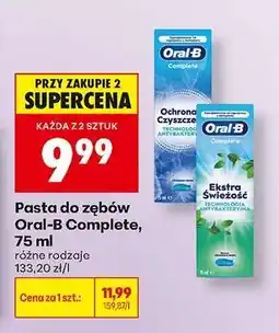 Biedronka Pasta do zębów Oral-B Complete, 75 ml oferta