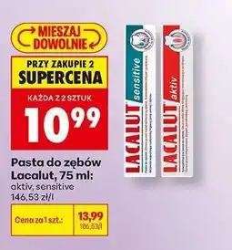 Biedronka Pasta do zębów Lacalut, 75 ml oferta