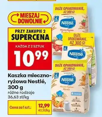 Biedronka Kaszka mleczno ryżowa Nestlé 300 g oferta