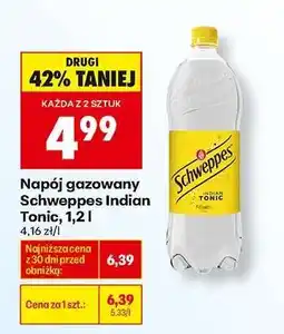 Biedronka Napój gazowany Schweppes Indian Tonic, 1,2 l oferta