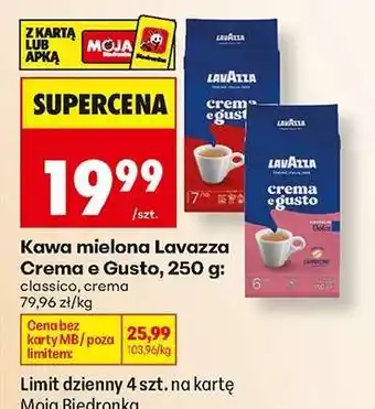 Biedronka Kawa mielona Lavazza Crema e Gusto , 250 g oferta