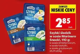 Biedronka Szybki śledzik w sosie Marinero Snack, 110 g oferta