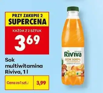 Biedronka Sok multiwitamina Riviva, 1 l oferta