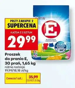 Biedronka Proszek do prania E, 30 prań, 1,65 kg oferta