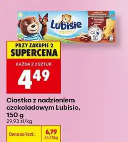 Biedronka Ciastka z nadzieniem czekoladowym Lubisie, 150 g oferta