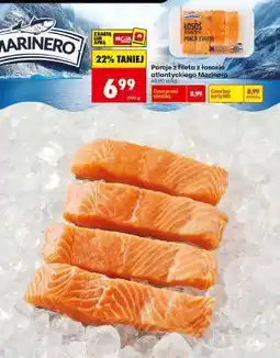 Biedronka Porcje z fileta z łososia atlantyckiego Marinero oferta