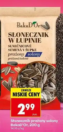 Biedronka Słonecznik prażony solony BakaD'Or, 200 g oferta