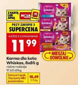 Biedronka Karma dla kota Whiskas, 8x85 g oferta
