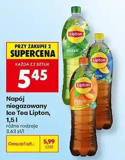 Biedronka Napój niegazowany Ice Tea Lipton, 1,5 l oferta