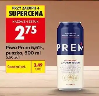 Biedronka Piwo Prem 5,5%, puszka, 500 ml oferta