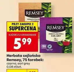 Biedronka Herbata cejlońska Remsey 75 torebek oferta
