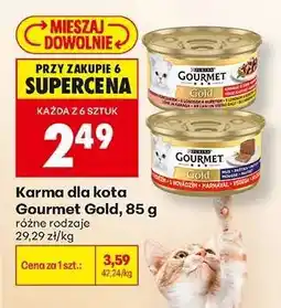 Biedronka Karma dla kota Gourmet Gold, 85 g oferta