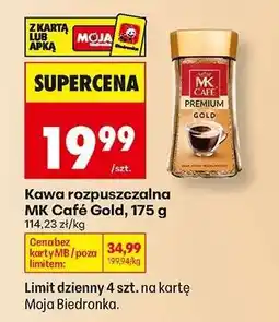Biedronka Kawa rozpuszczalna MK Café Gold 175 g oferta