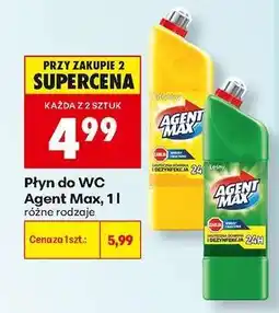 Biedronka Płyn do WC Agent Max, 1l oferta