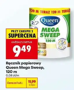 Biedronka Ręcznik papierowy Queen Mega Sweep, 120 m oferta