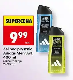 Biedronka Żel pod prysznic Adidas Men 3w1, 400 ml oferta