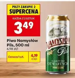 Biedronka PIWO NAMYSŁÓW PILS 500 ML oferta